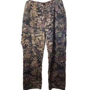 Vintage Jerzees Outdoors Cargo Pants Mens Camouflage Mossy Oak Hunting C…